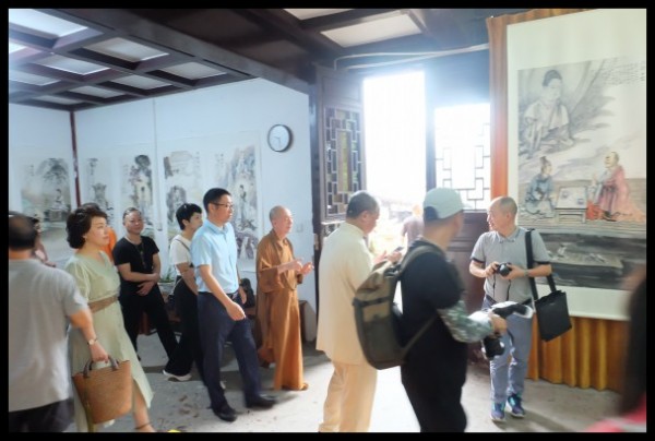 温州雁荡山能仁寺为庆祝建国70周年华诞举办书画展(图10)