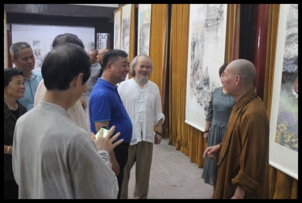 温州雁荡山能仁寺为庆祝建国70周年华诞举办书画展(图22)