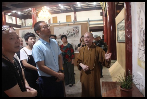 温州雁荡山能仁寺为庆祝建国70周年华诞举办书画展(图24)